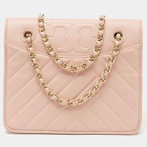 Tory Burch Pink Leather Alexa Shoulder Bag